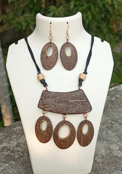 THE RUSTIC OVALS- NECKLACE SET