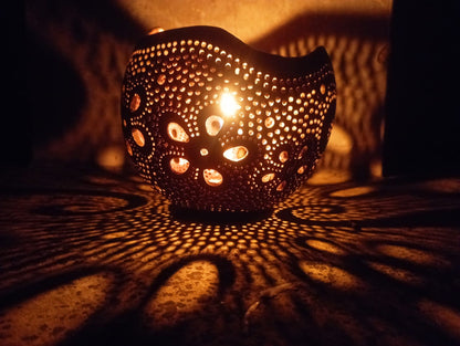 COCOLUMINARIA 1(TEA LIGHT HOLDER WITH GHEE TEA LIGHT CANDLE)