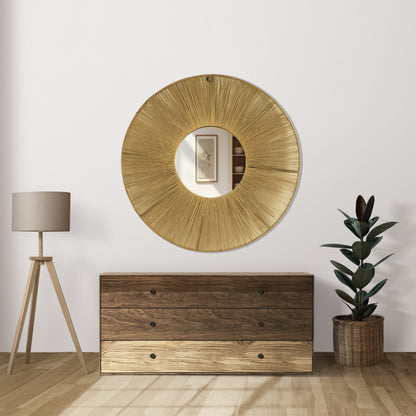 The Golden Sunrays' Wall Mirror