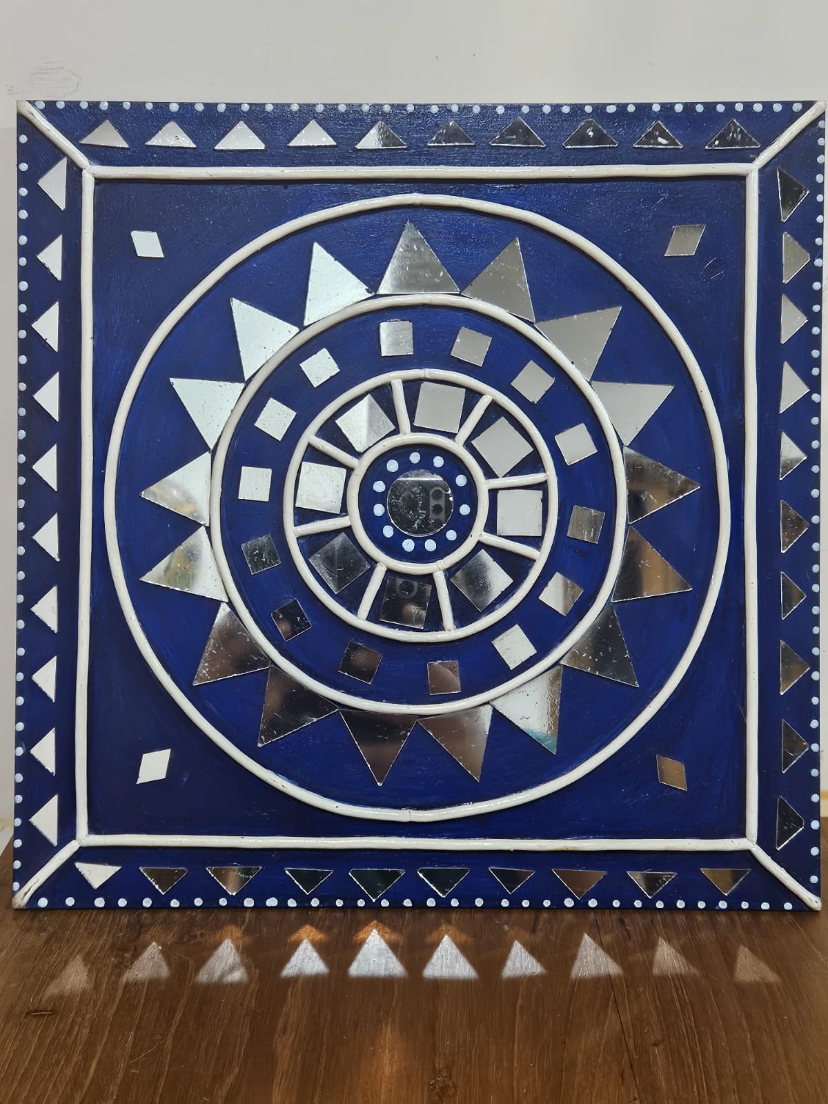 Azure Mandala Lippan Mirror