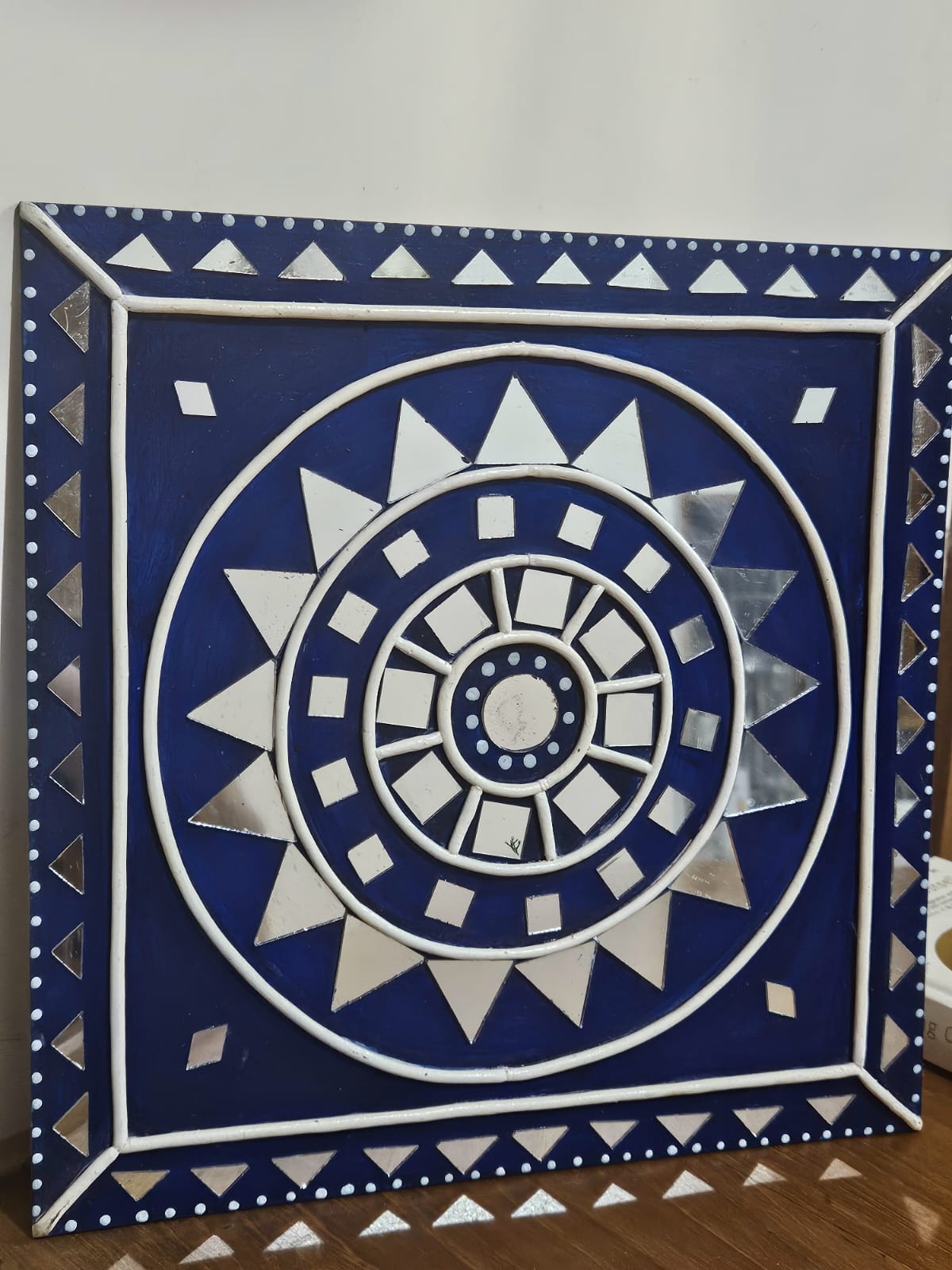 Azure Mandala Lippan Mirror