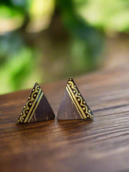 ETHNIC -PYRAMID EARRINGS