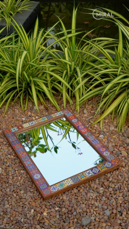 Talavera Inspired Tile Mirror