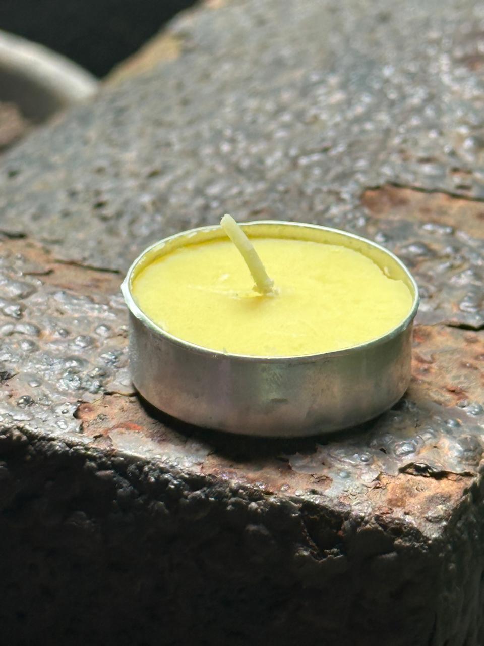 COCOLUMINARIA 4(TEA LIGHT HOLDER WITH GHEE TEA LIGHT CANDLE)